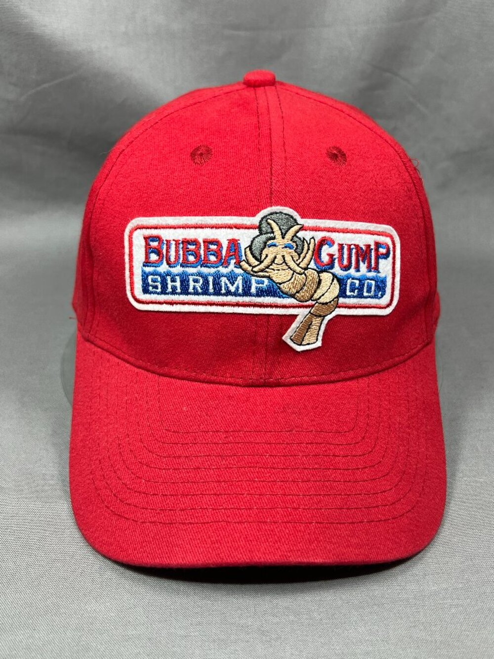 Bubba Gump Shrimp Co Baseball Hat Red Adjustable Workwear Souvenir Snapback Cap